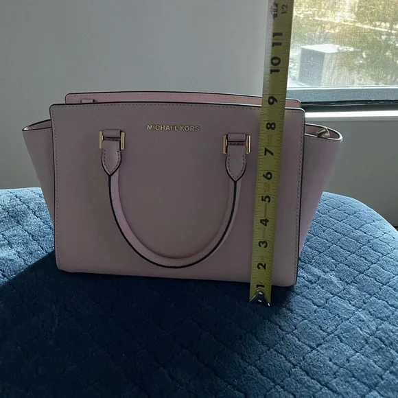 Michael Kors Selma medium satchel pink blossom - Picture 6 of 8